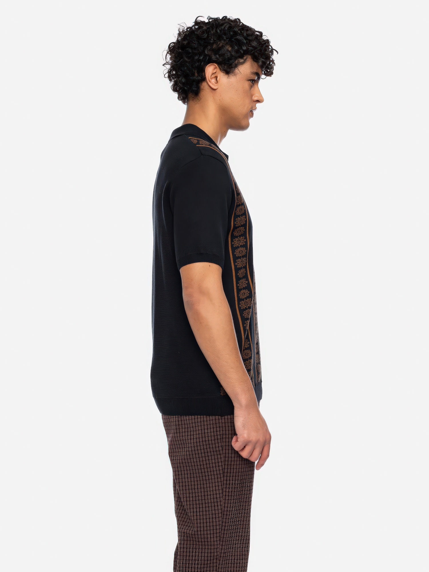 ♣ Charles Almond Flower Polo Shirt-5