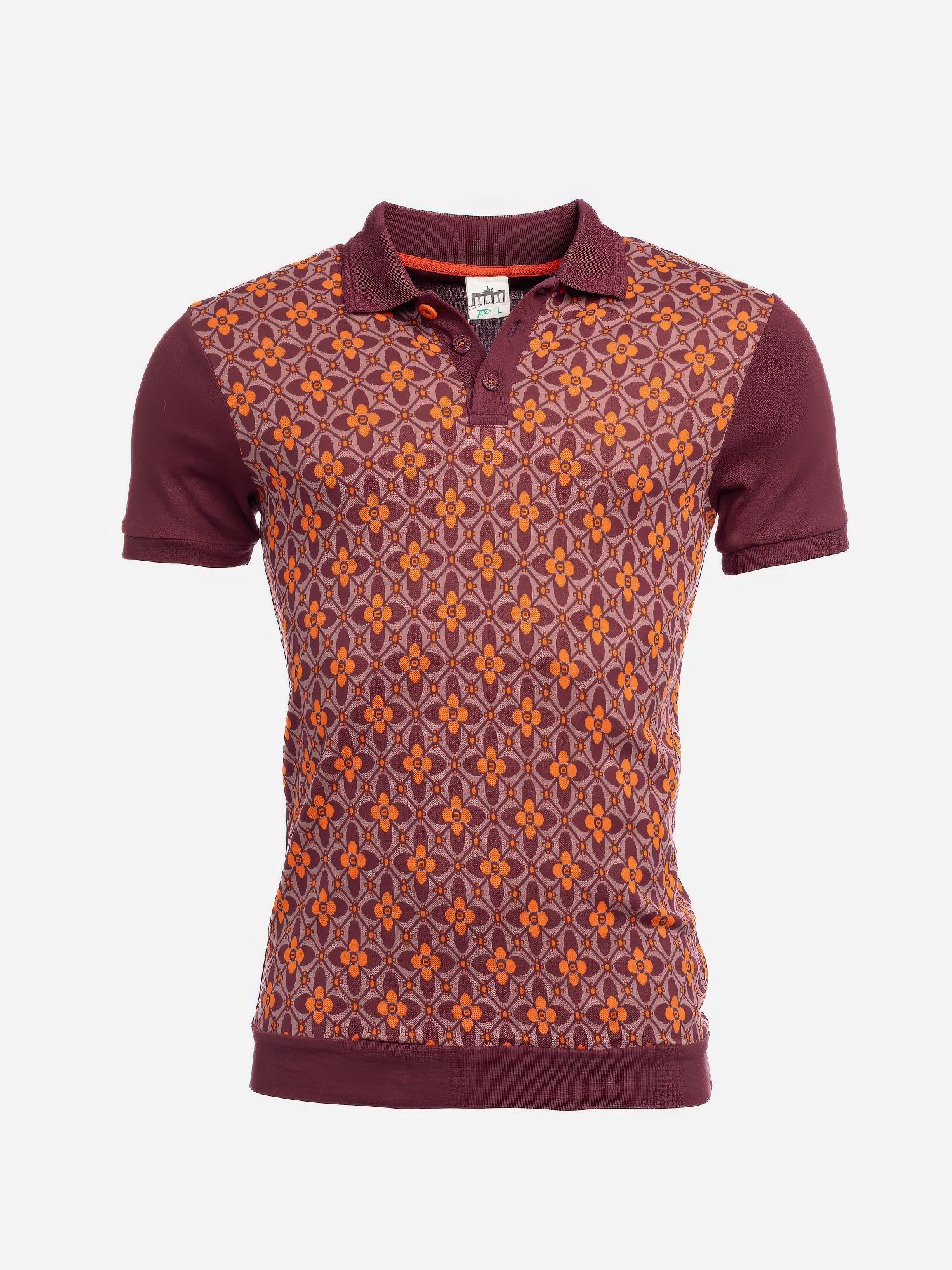 ♣ Enzio The 70's Blueprint Polo Shirt-5