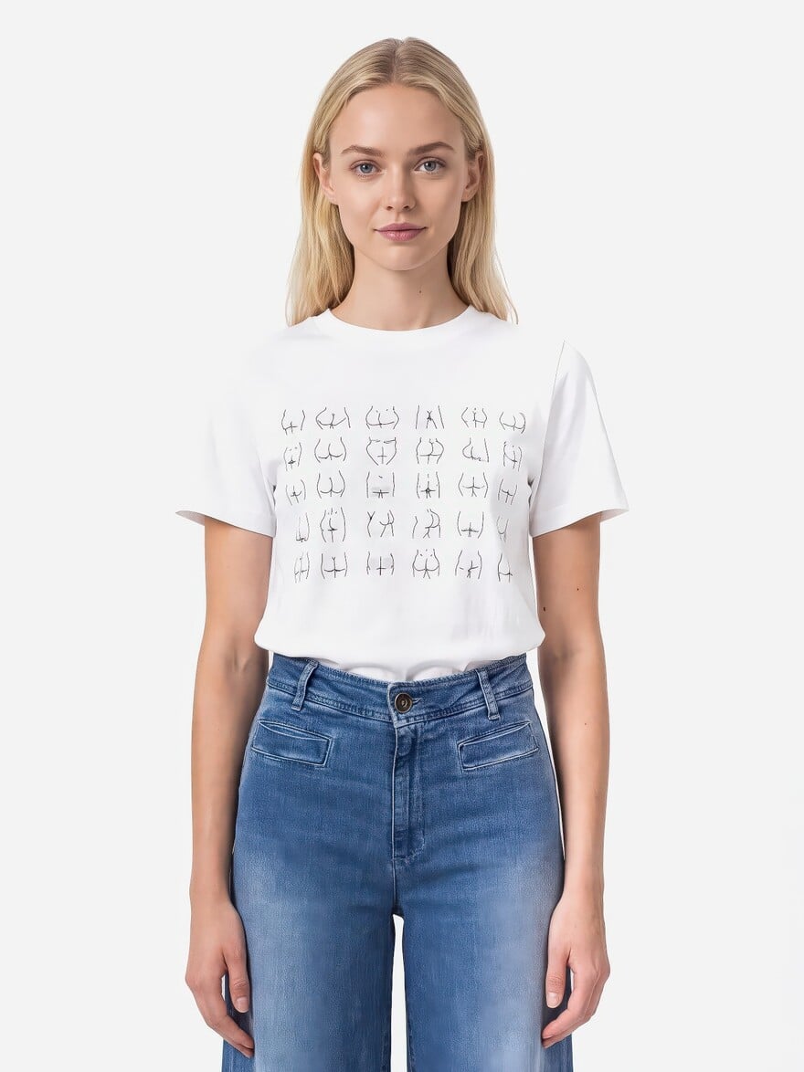 ♣ Maja White Butt Tee