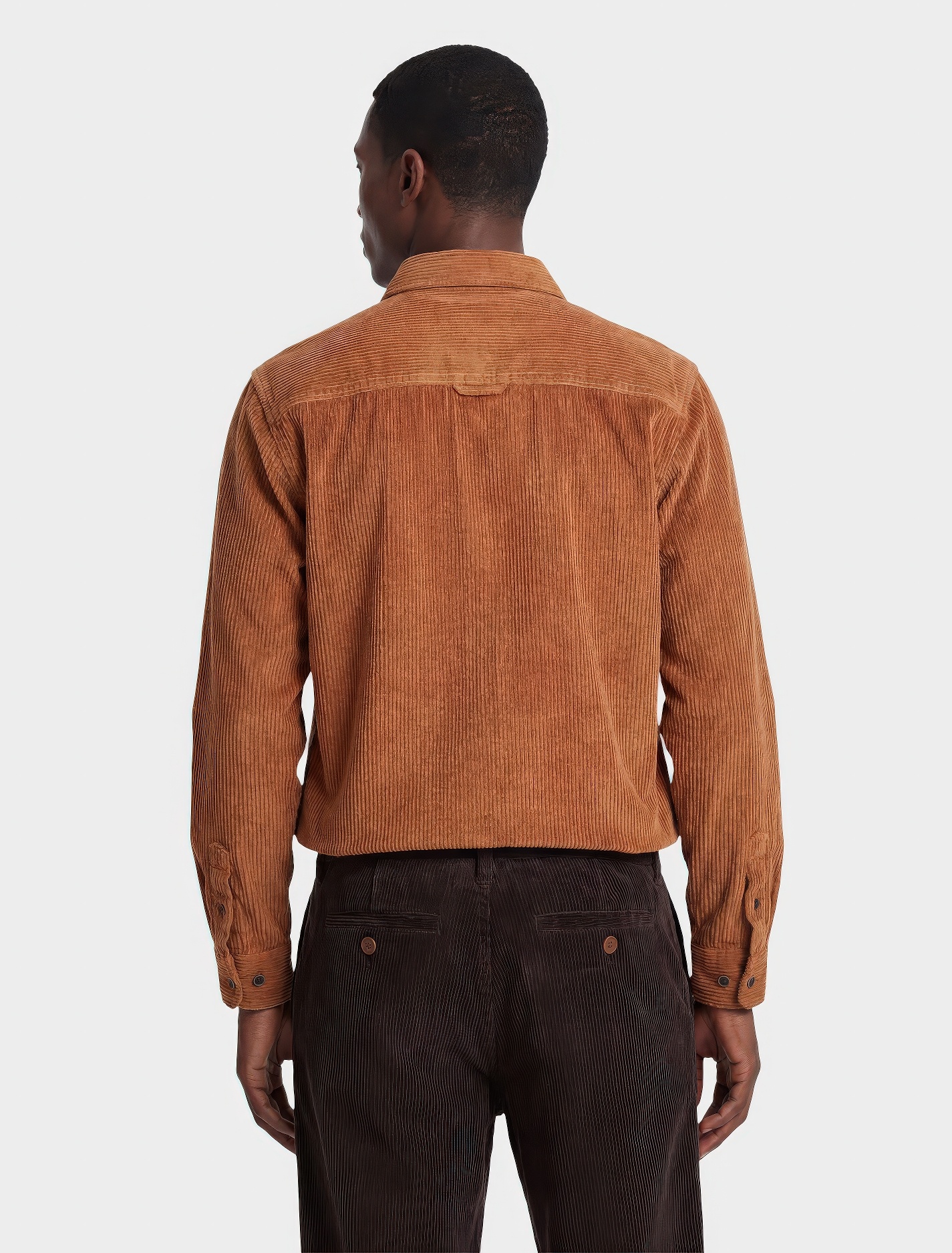 ♣ Tobacco Bubble Cord Shirt-3