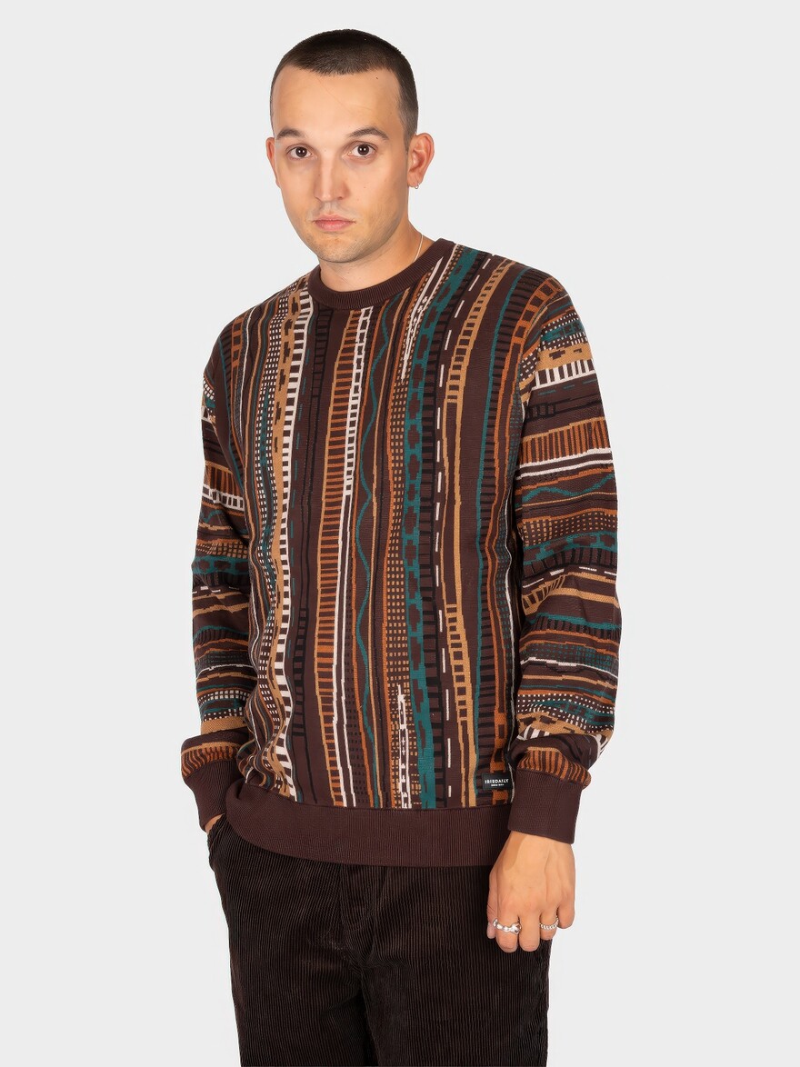 ♣ Theodore Dark Coffee Hippie Knit