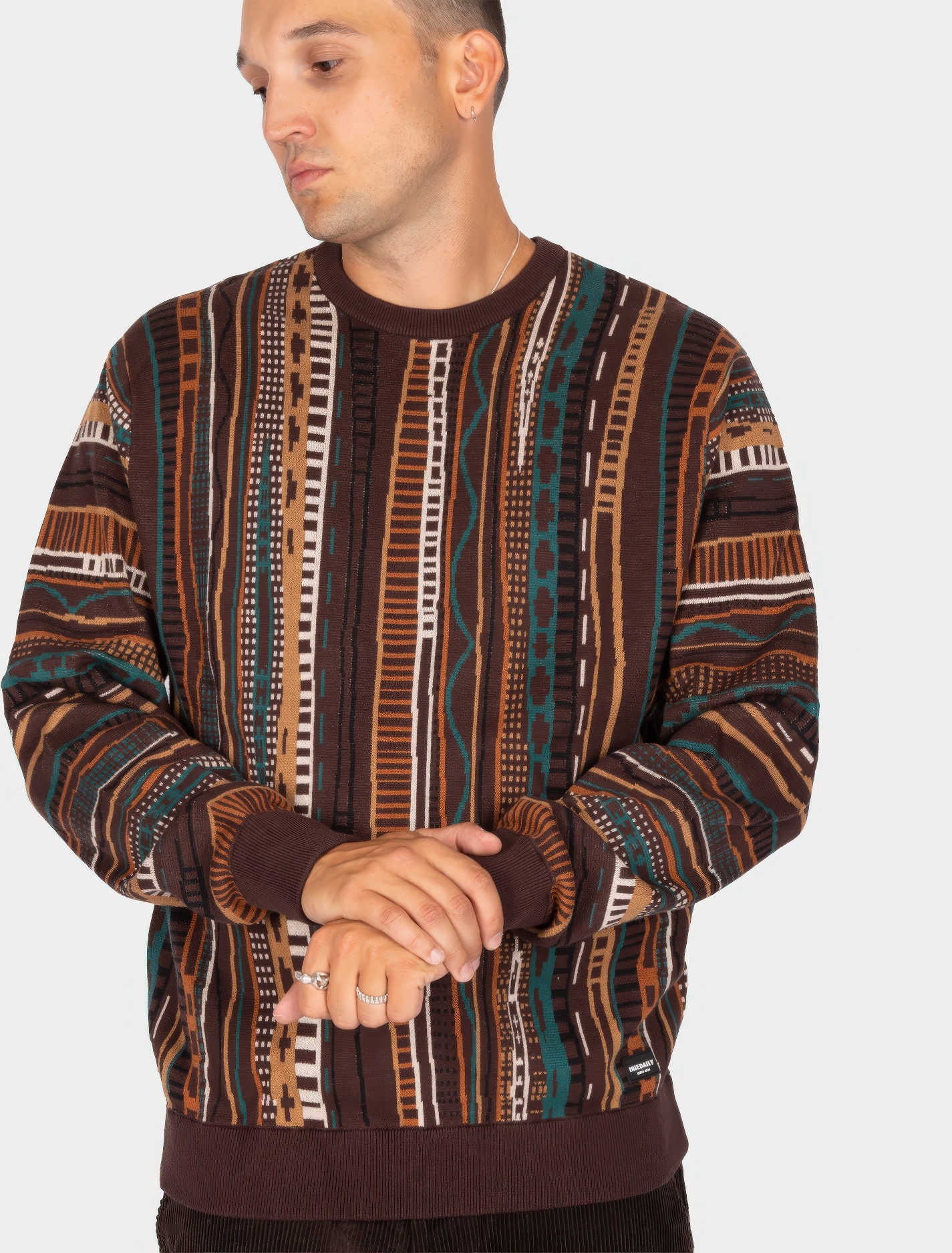 ♣ Theodore Dark Coffee Hippie Knit-2
