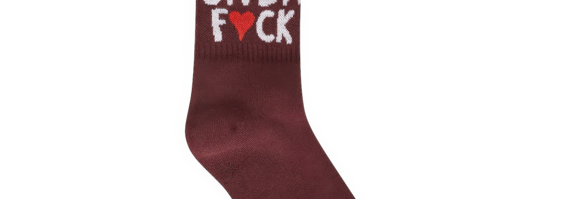 ♣ Aubergine Don't Give A F♥ck Socks
