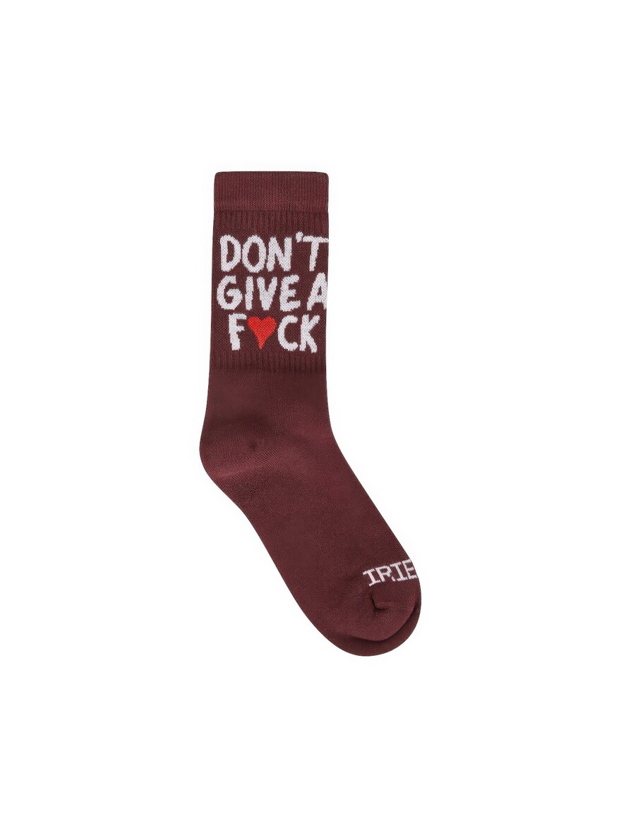 ♣ Aubergine Don't Give A F♥ck Socks