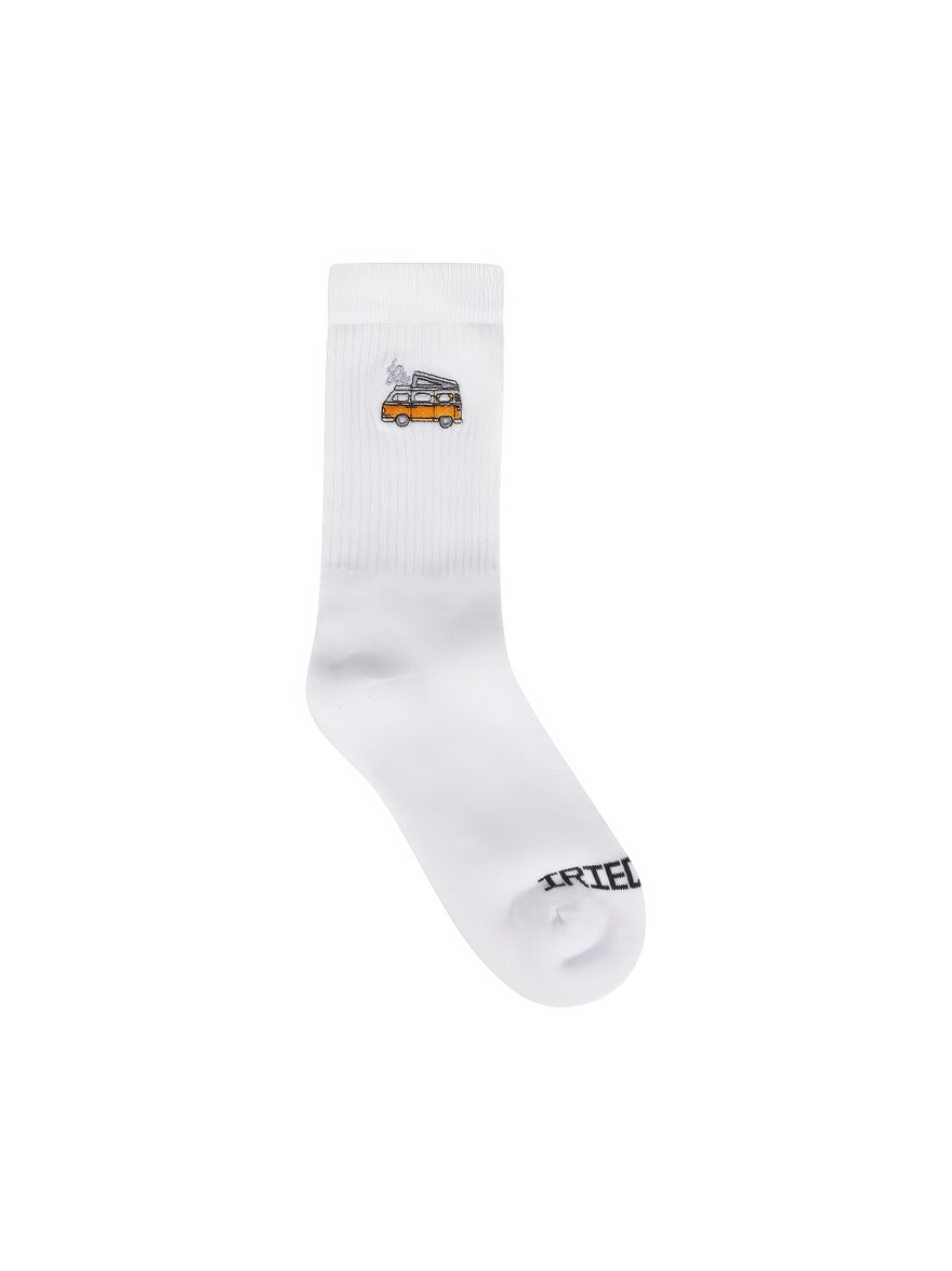 ♣ White Smokin' Van Socks