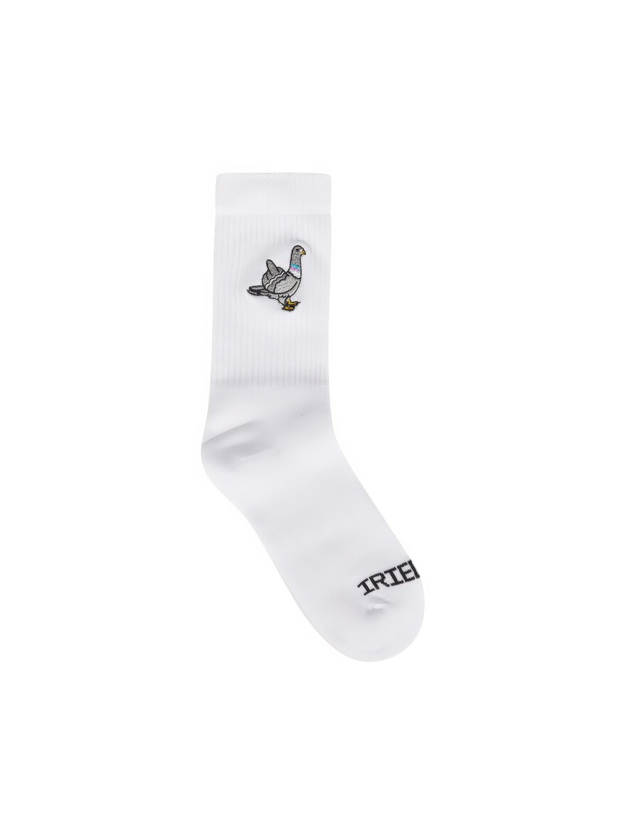 ♣ White Pigeon Finger Socks
