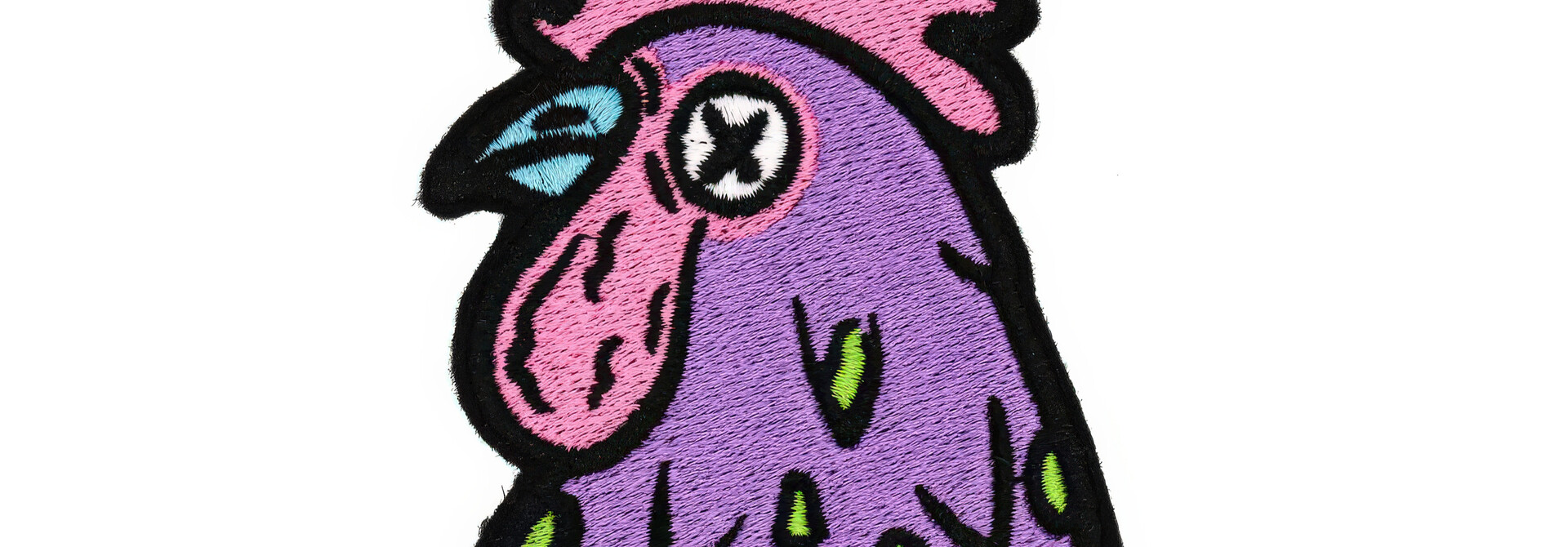 Rooster Head Patch