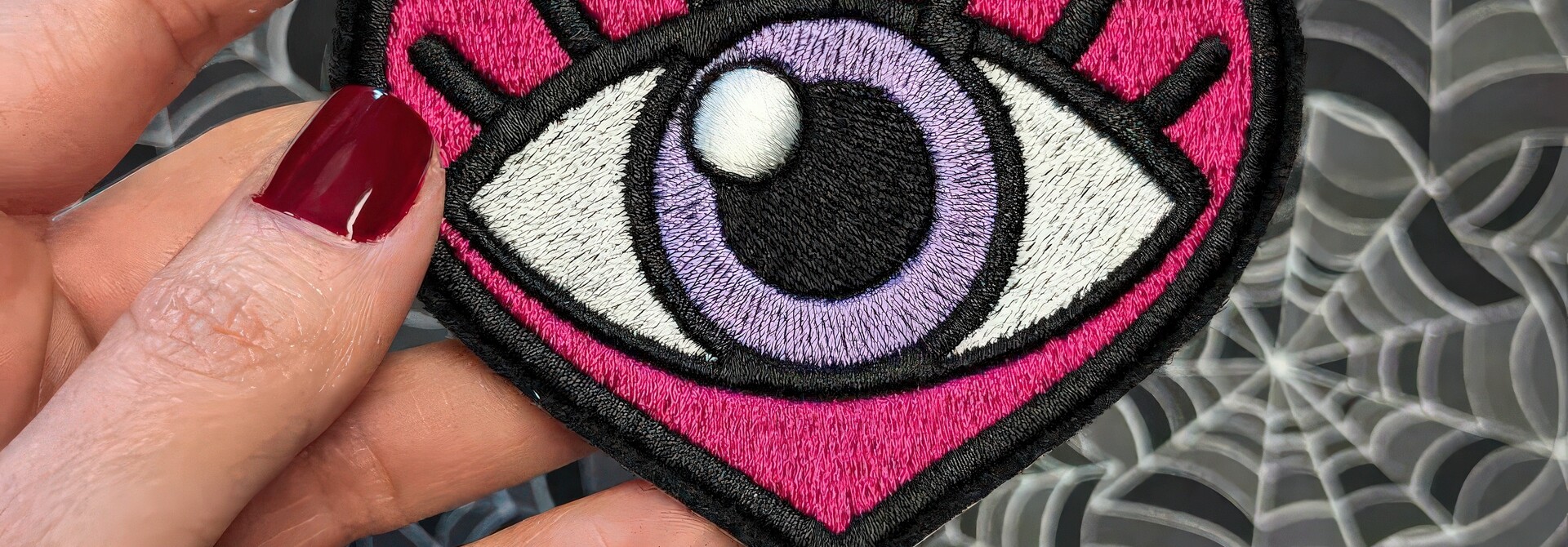 Heart Evil Eye Patch