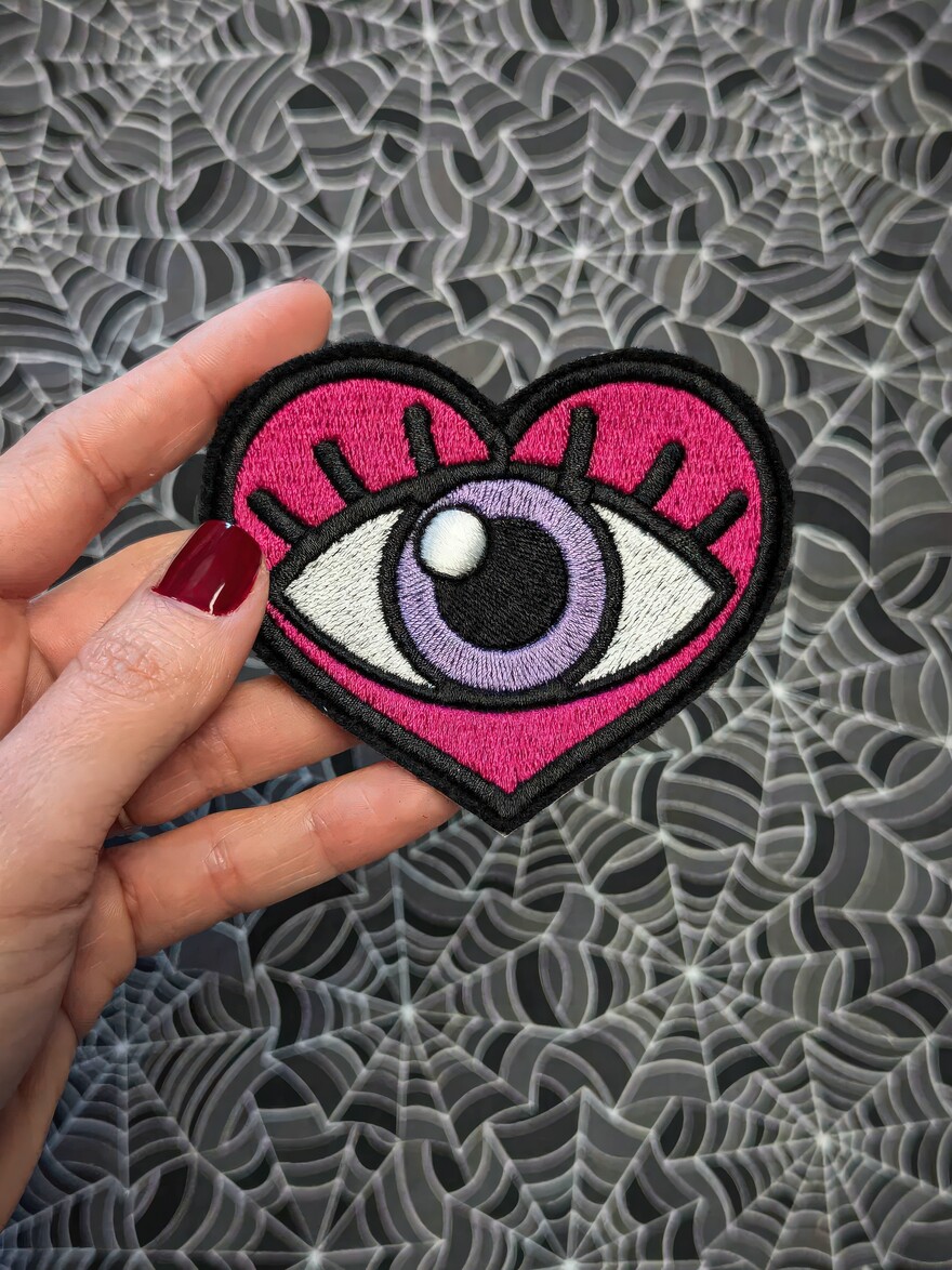 Heart Evil Eye Patch