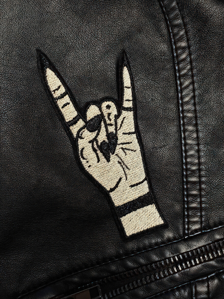 Witchy Metal Horns Hand Patch