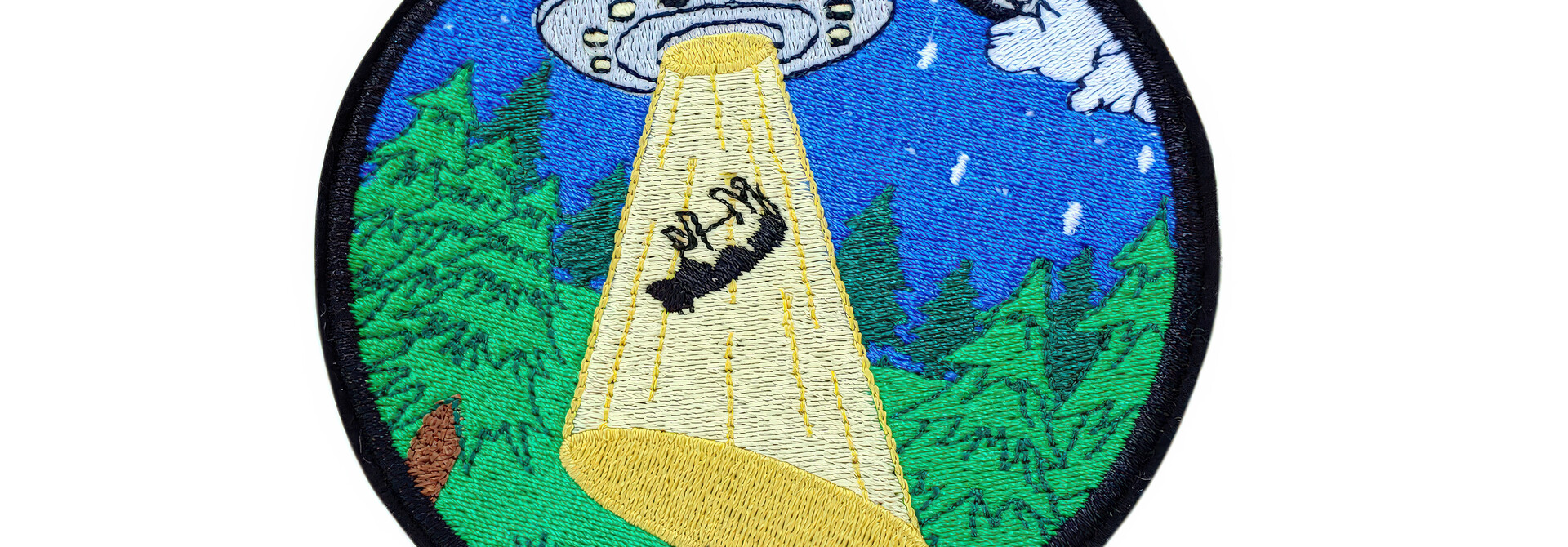 UFO Alien Cow Abduction Patch