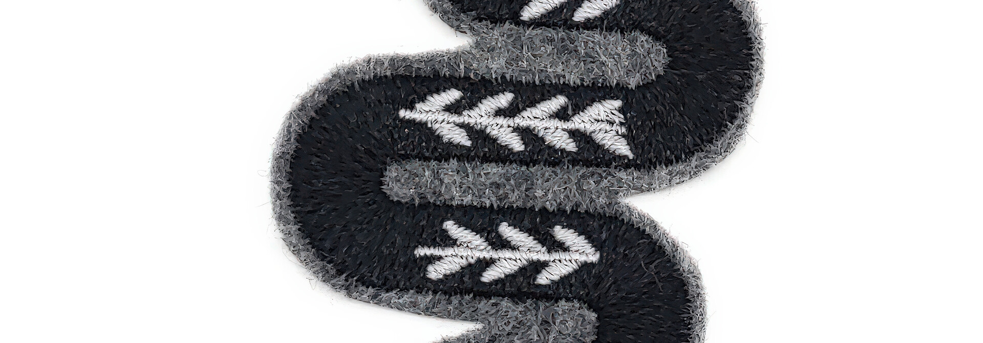 Black and Gray Snake Patch
