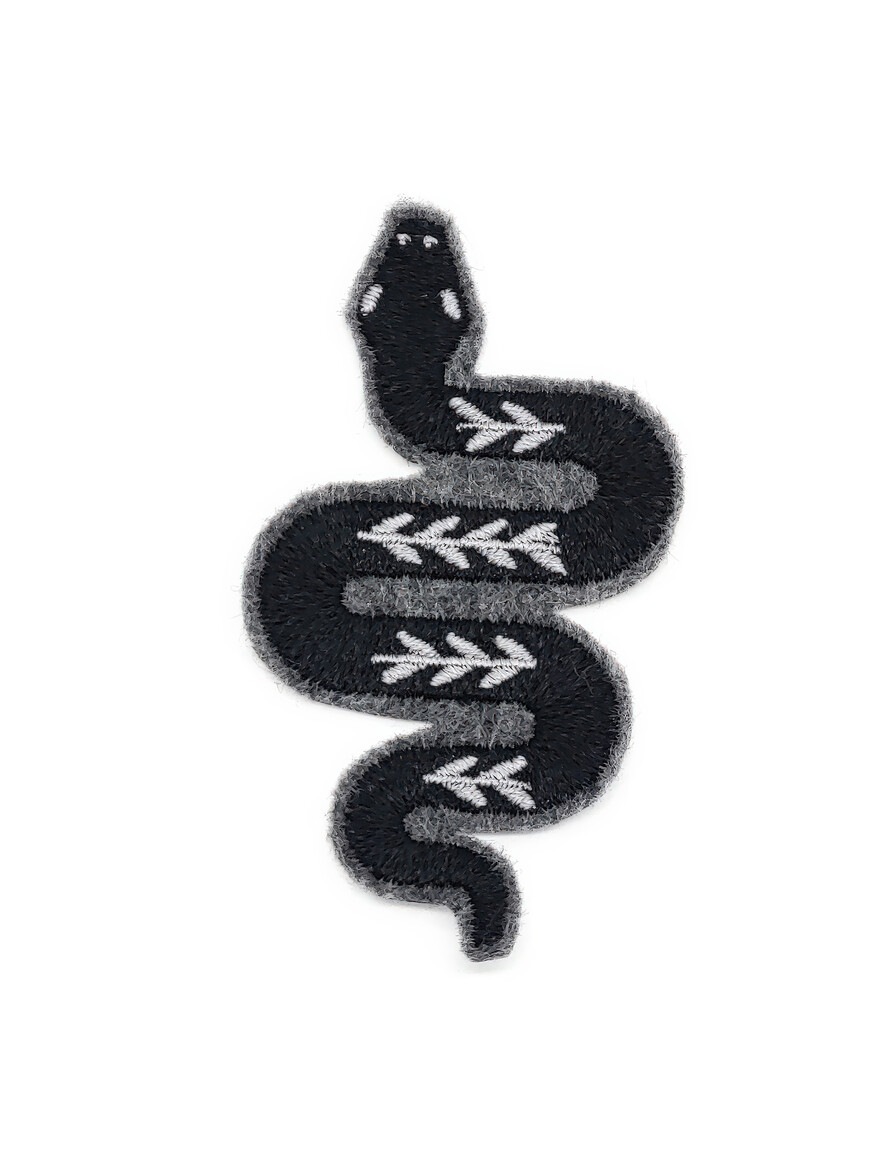 Black and Gray Snake Patch