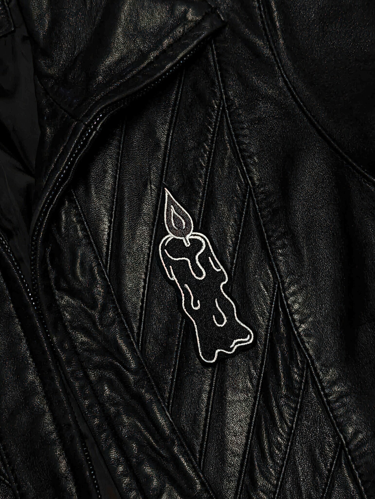 Black Flame Candle Patch-3