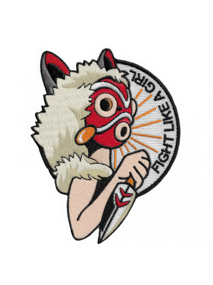 Mononoke Fight like a Girl Patch