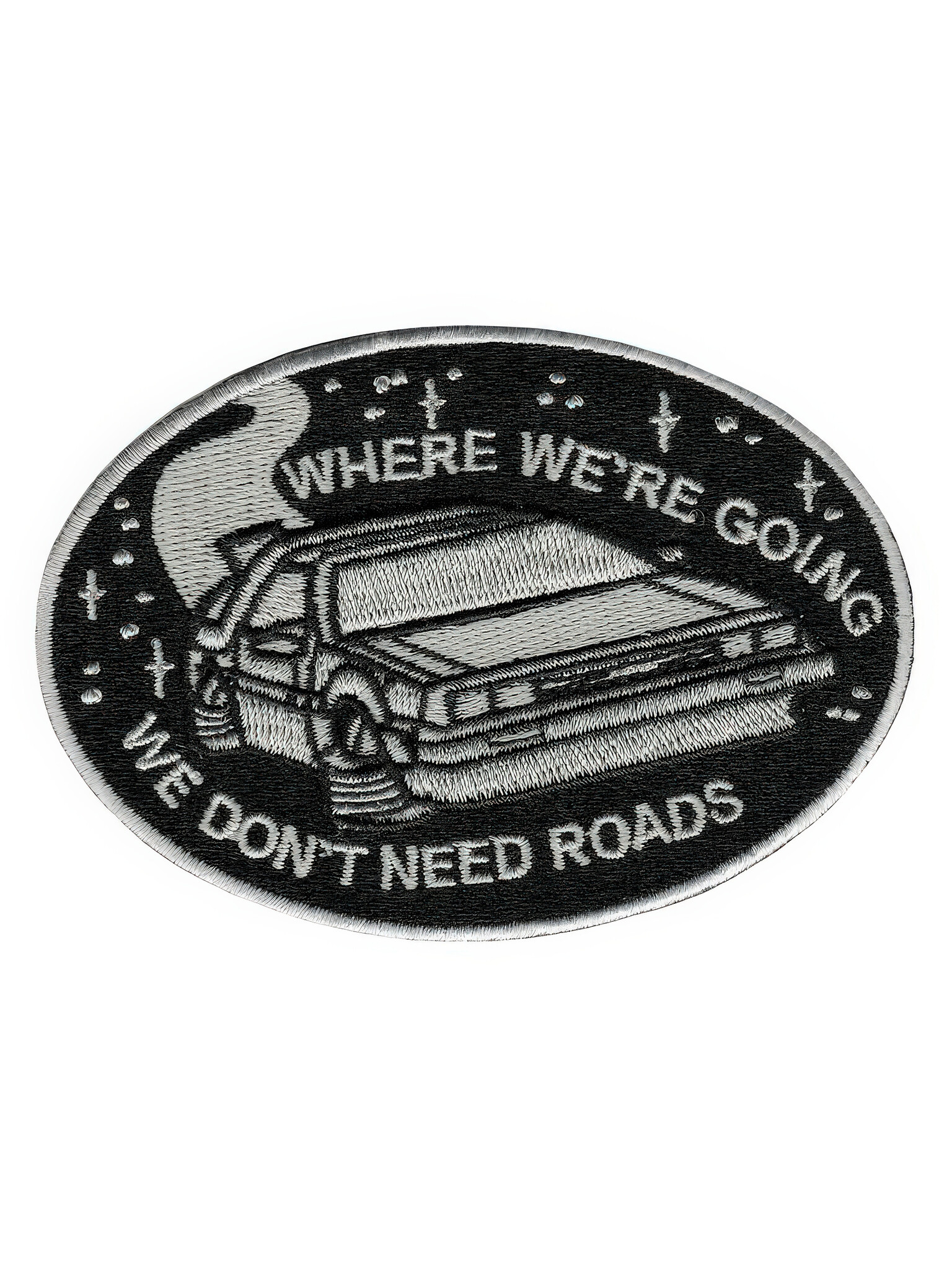 Delorean Don't Need Roads Patch-1