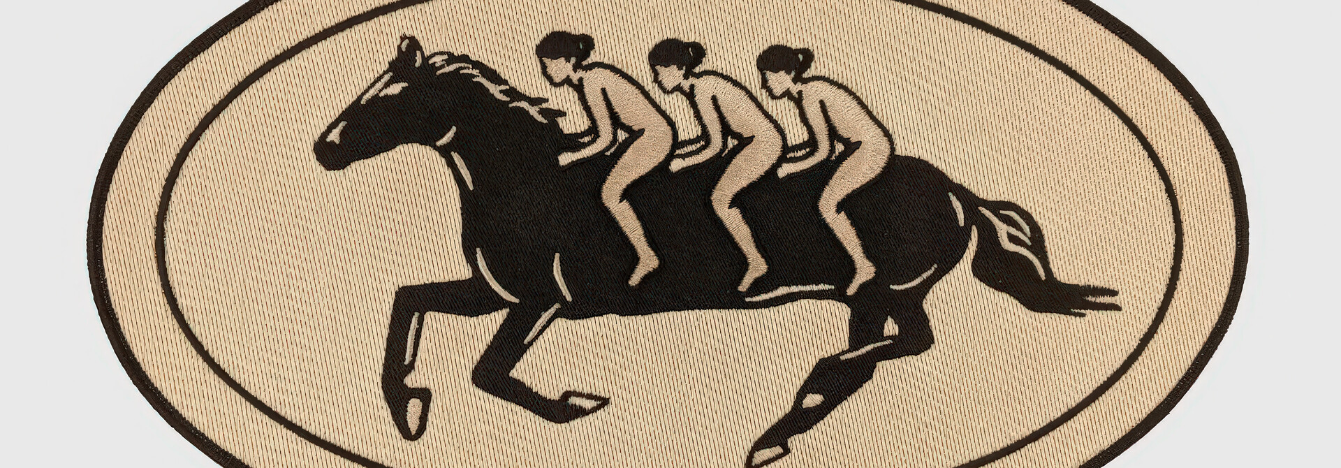 Long Horse Large Back Patch