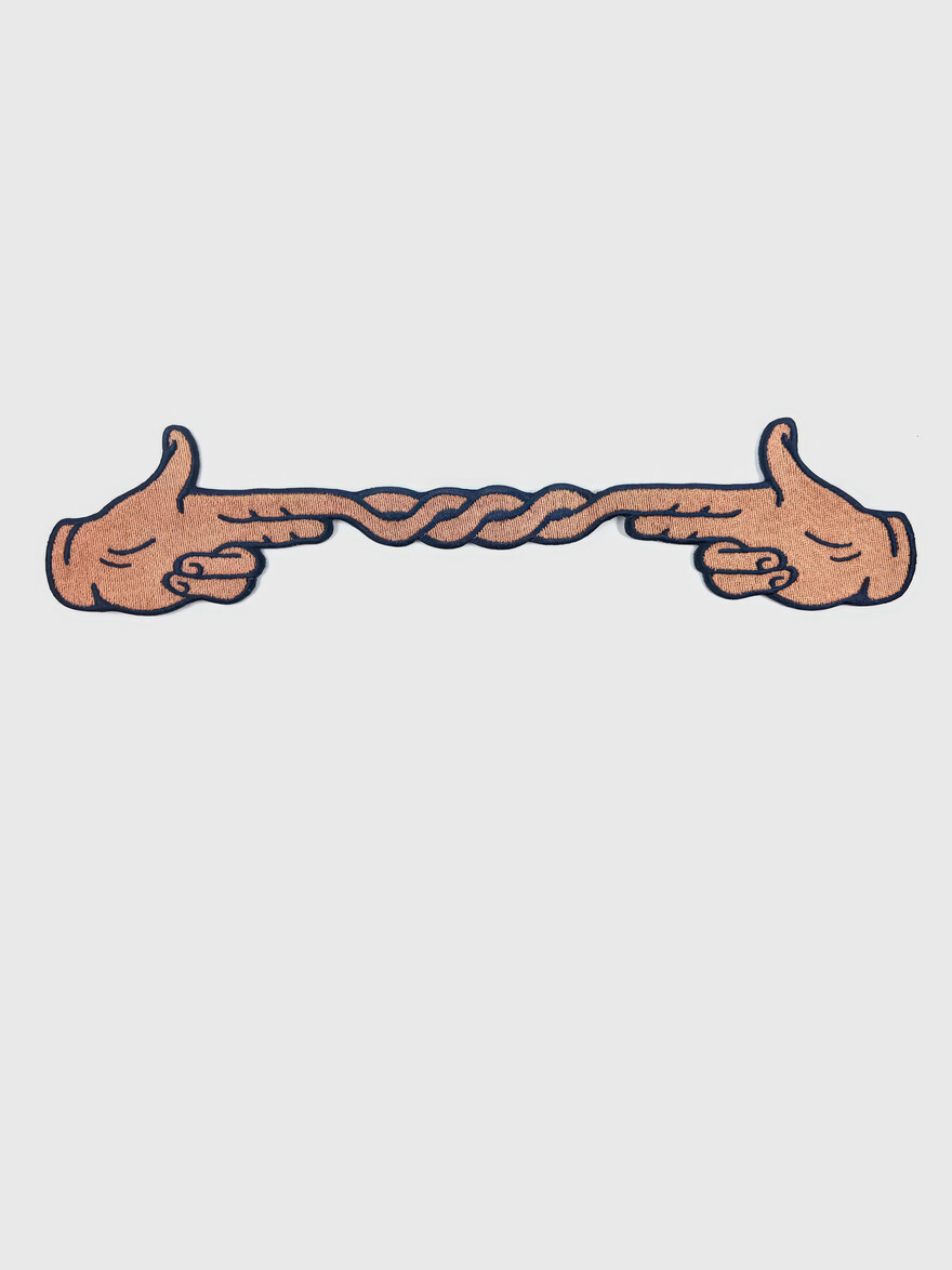 Fingers Crossed Medium Back Patch