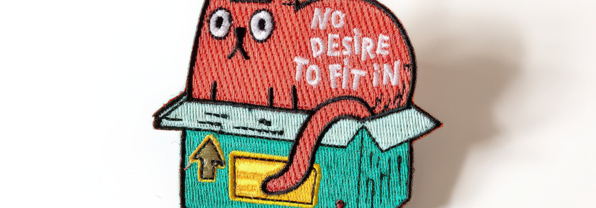 No Desire to Fit In Cat Patch