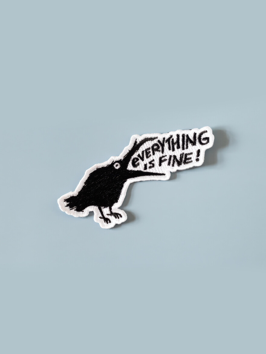 Everything Is Fine Raven Patch