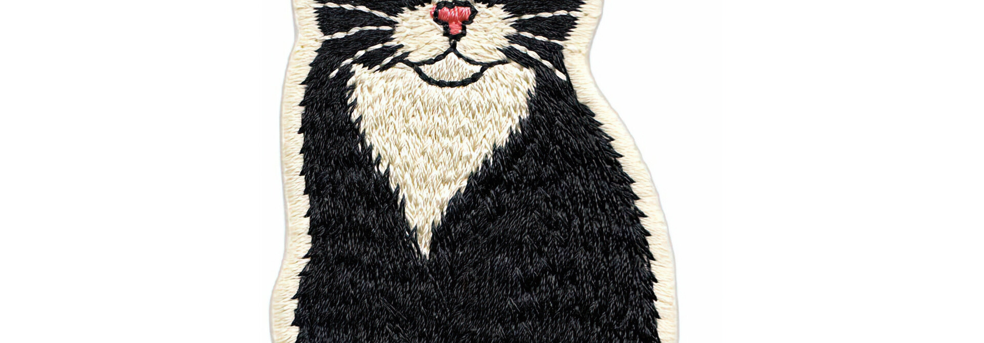 Tuxedo Kitty Cat Patch