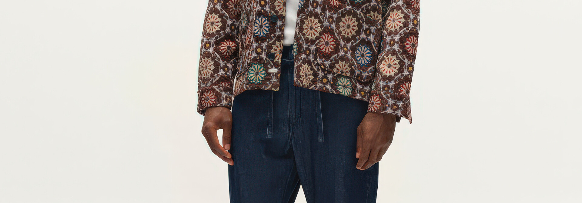♣ Gabsimone Cinnamon Brocade Overshirt