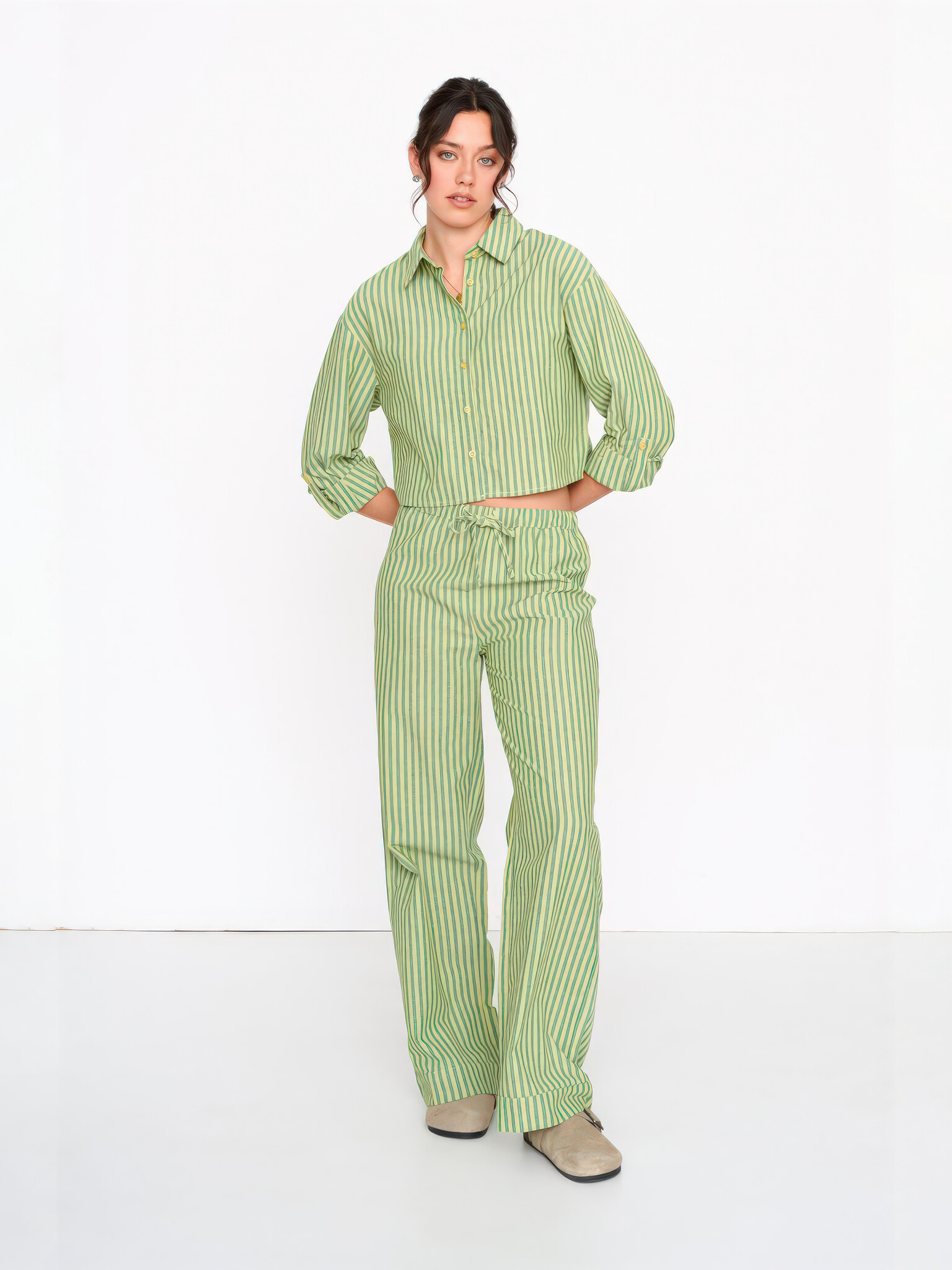 ♣ Ode To Borre Striped Pants-3