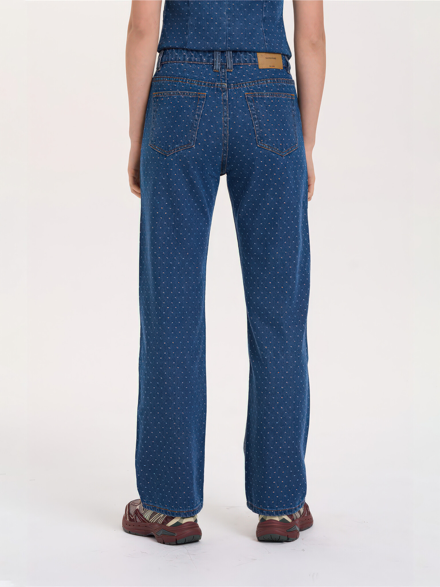 ♣ Chalkboard Dotting Jeans-4
