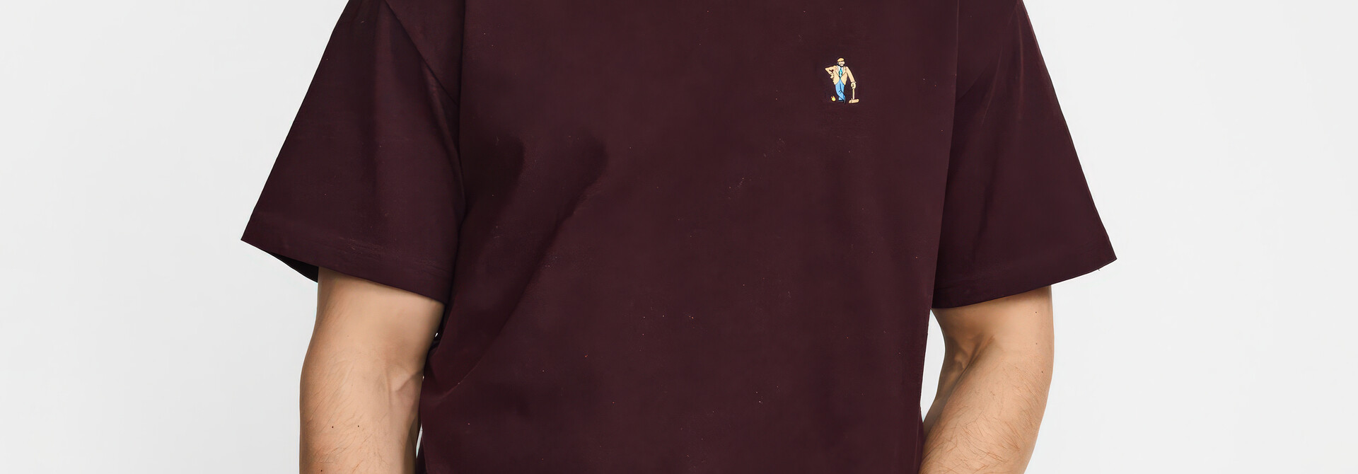 ♣ Burgundy Croquet Crumpet Tee