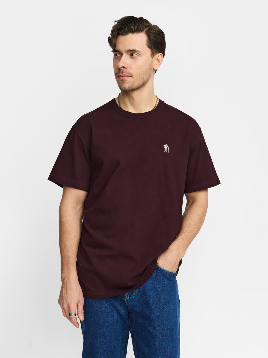 ♣ Burgundy Croquet Crumpet Tee