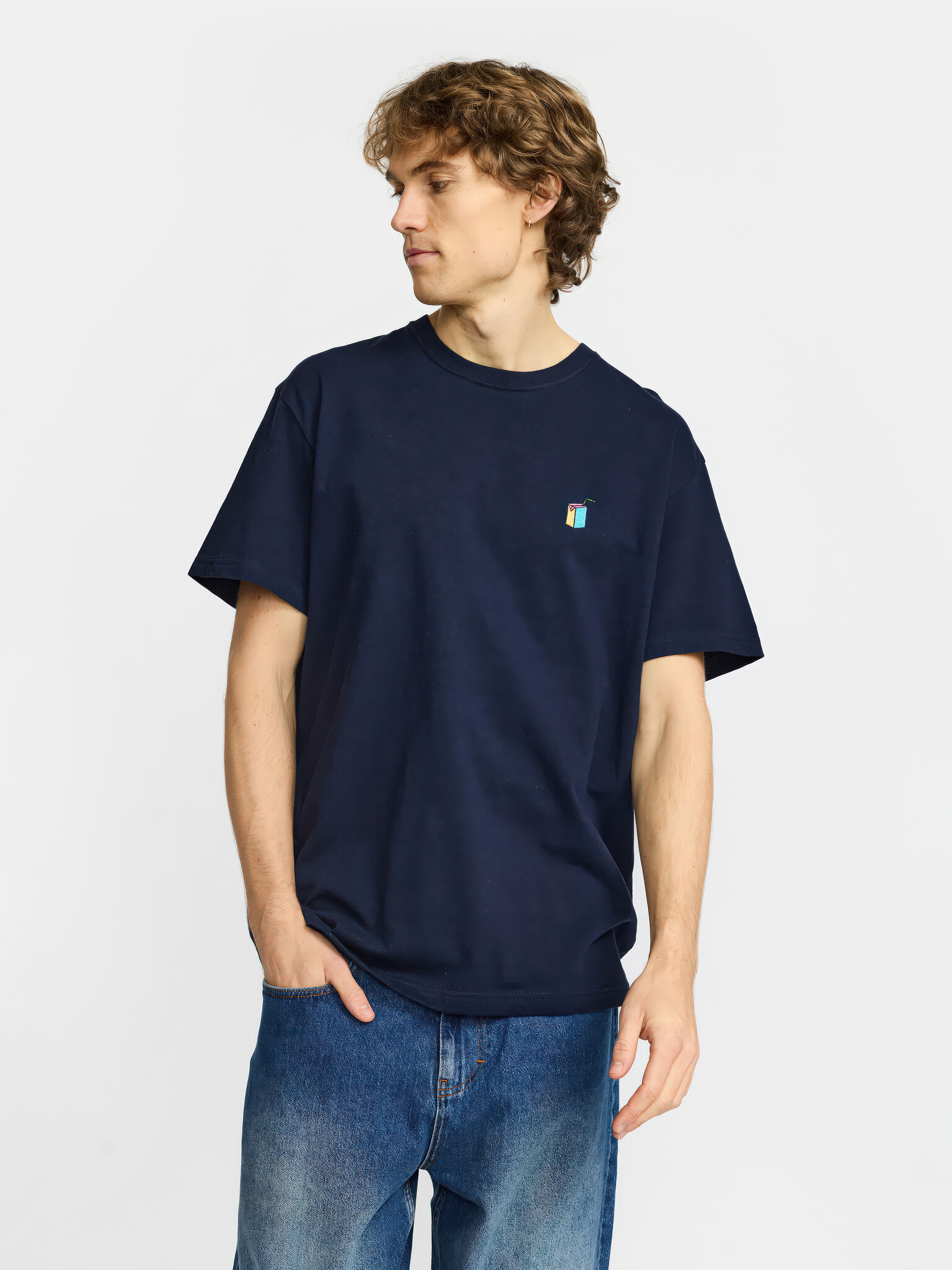 ♣ Navy Juice Pack Tee-1