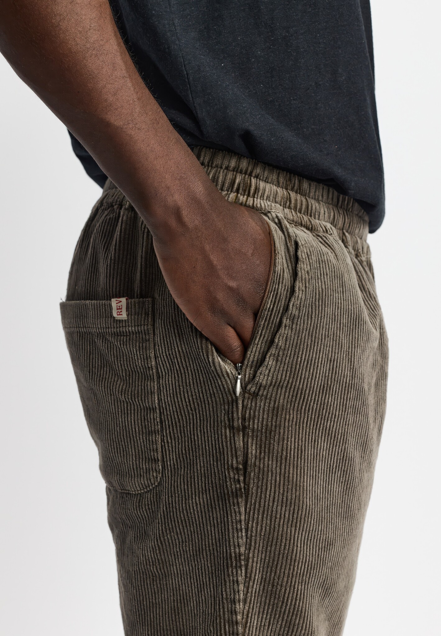 ♣ Rainburst Ribcord Shitake Pants-4