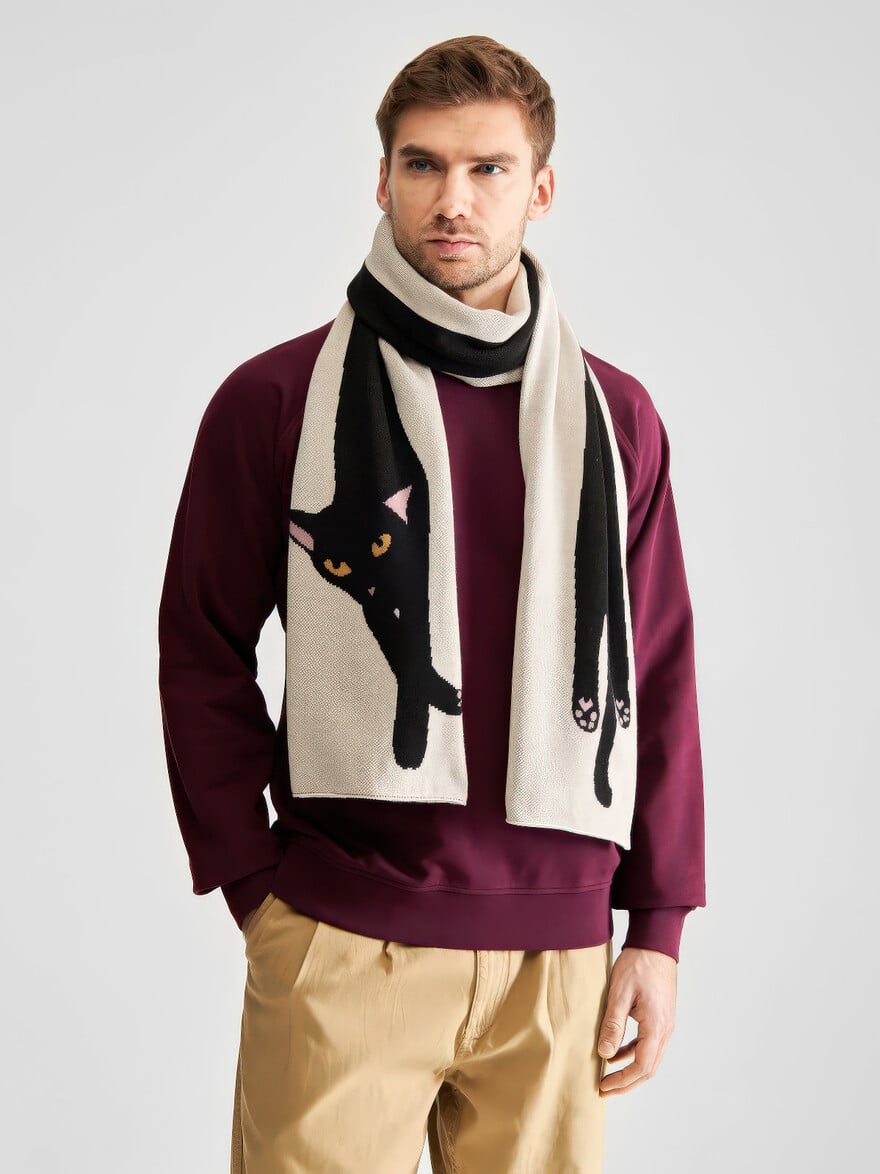 ♣ Rossberga Stretchy Cat Scarf