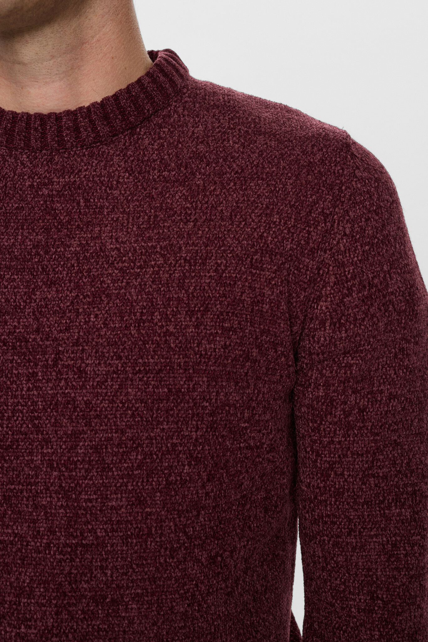 Aksune Chenille Vineyard Wine Knit-2