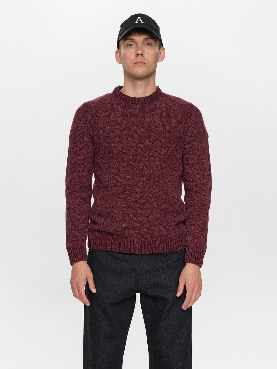 Aksune Chenille Vineyard Wine Knit