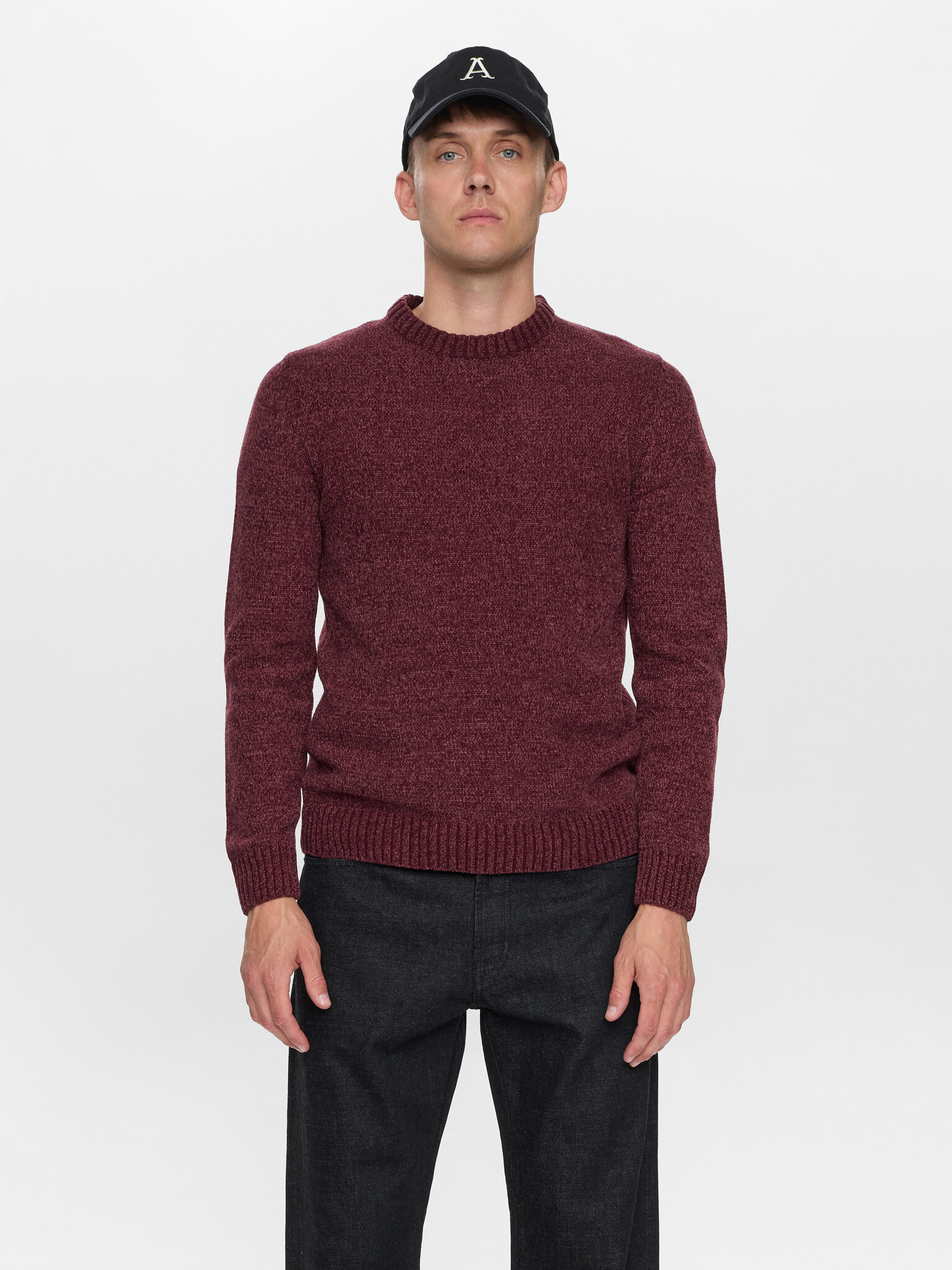 Aksune Chenille Vineyard Wine Knit-1