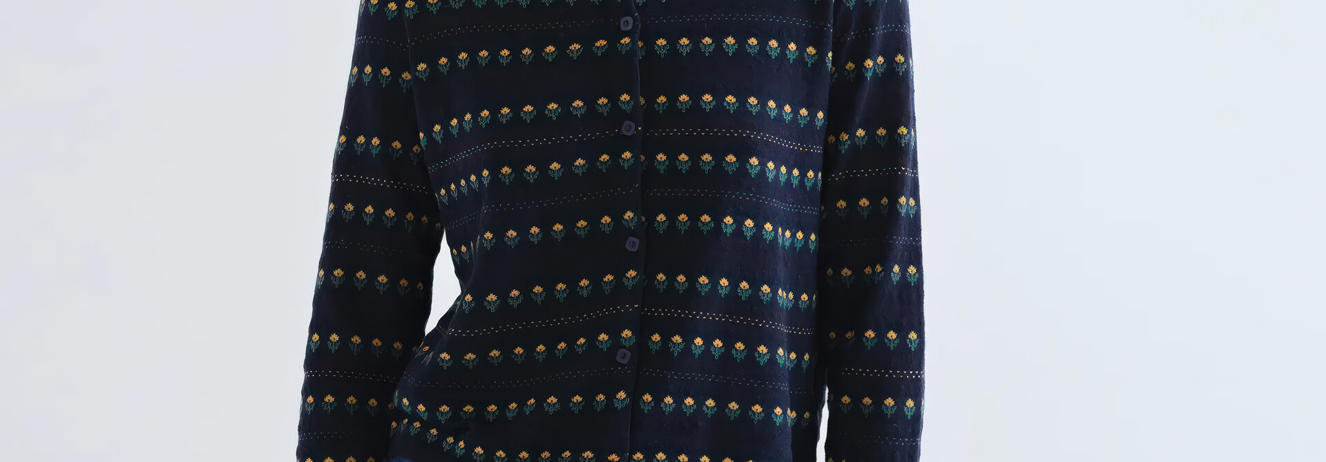 Happy Night Flower Horizon Cardigan