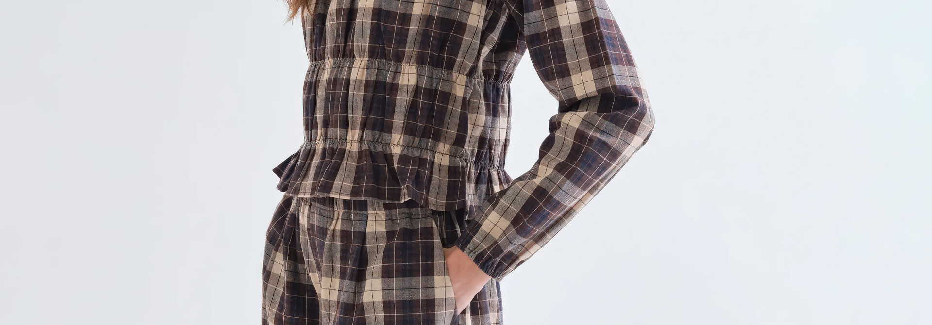 Picture Frame Plaid Top