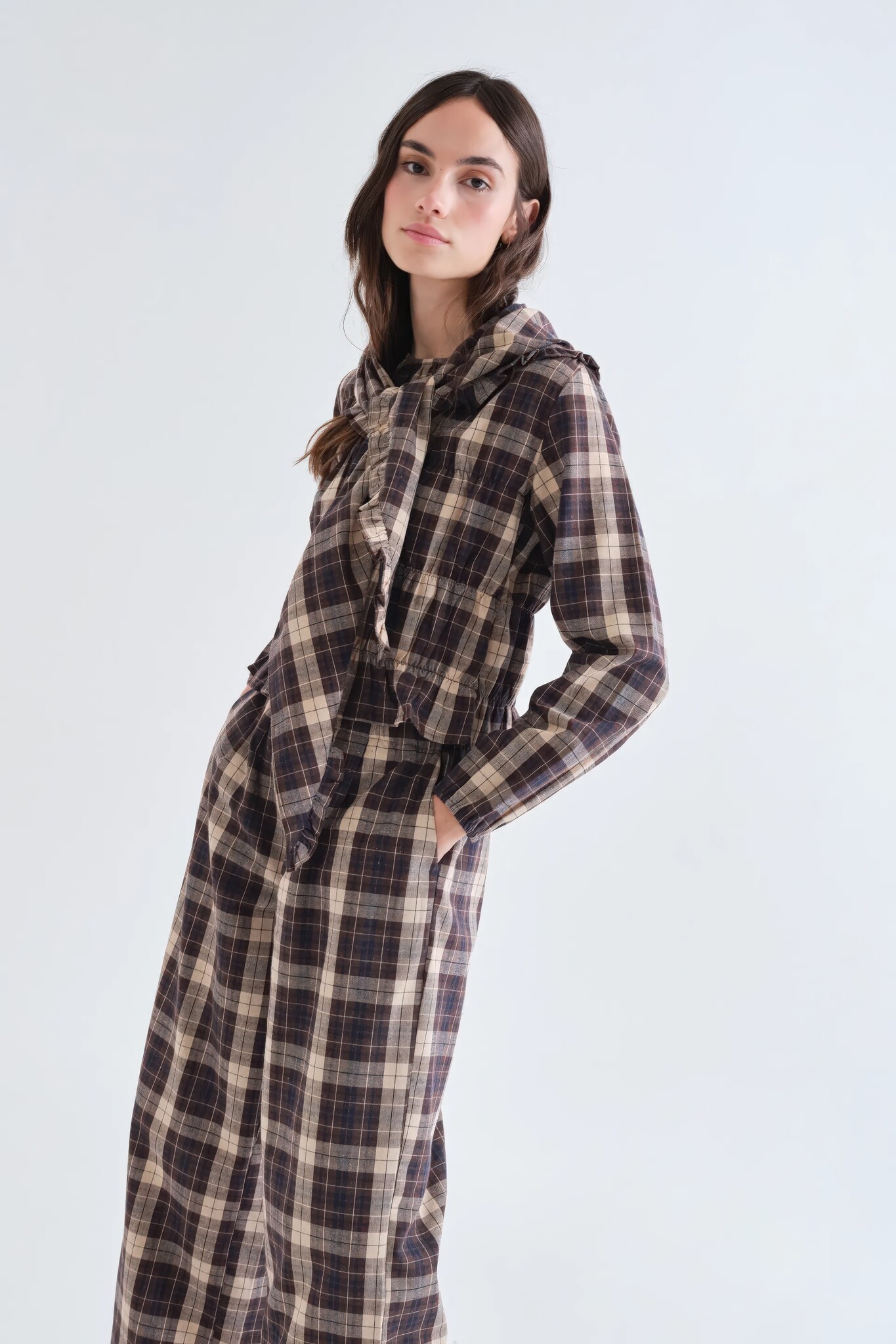 Picture Frame Plaid Top-2