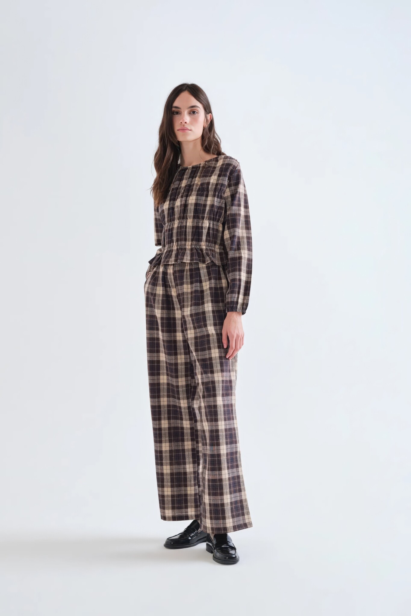 Picture Frame Plaid Top-4