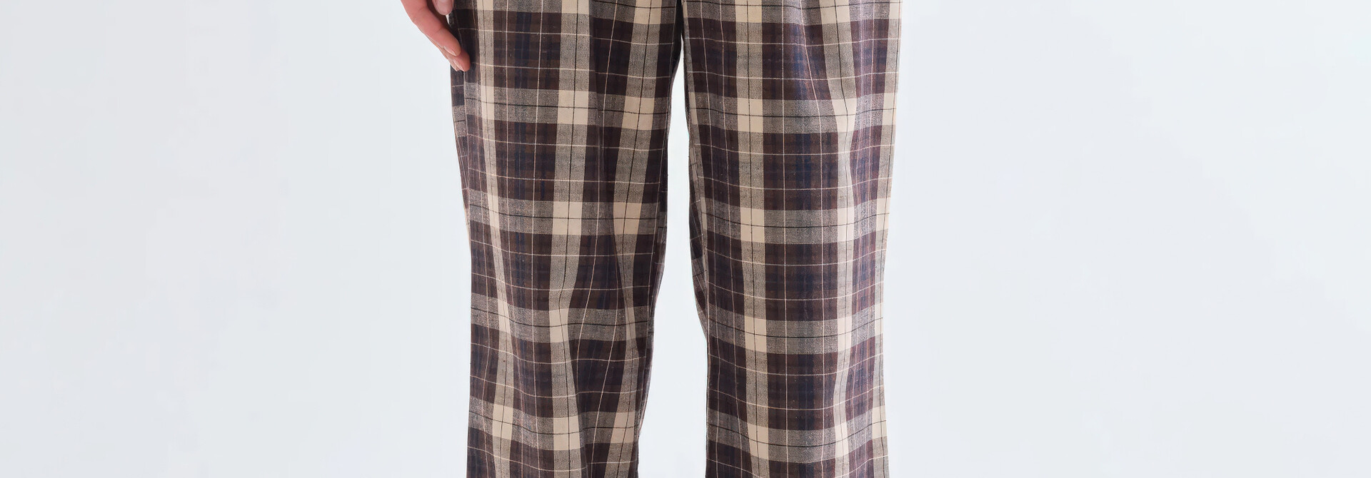 Picture Frame Plaid Pantalon