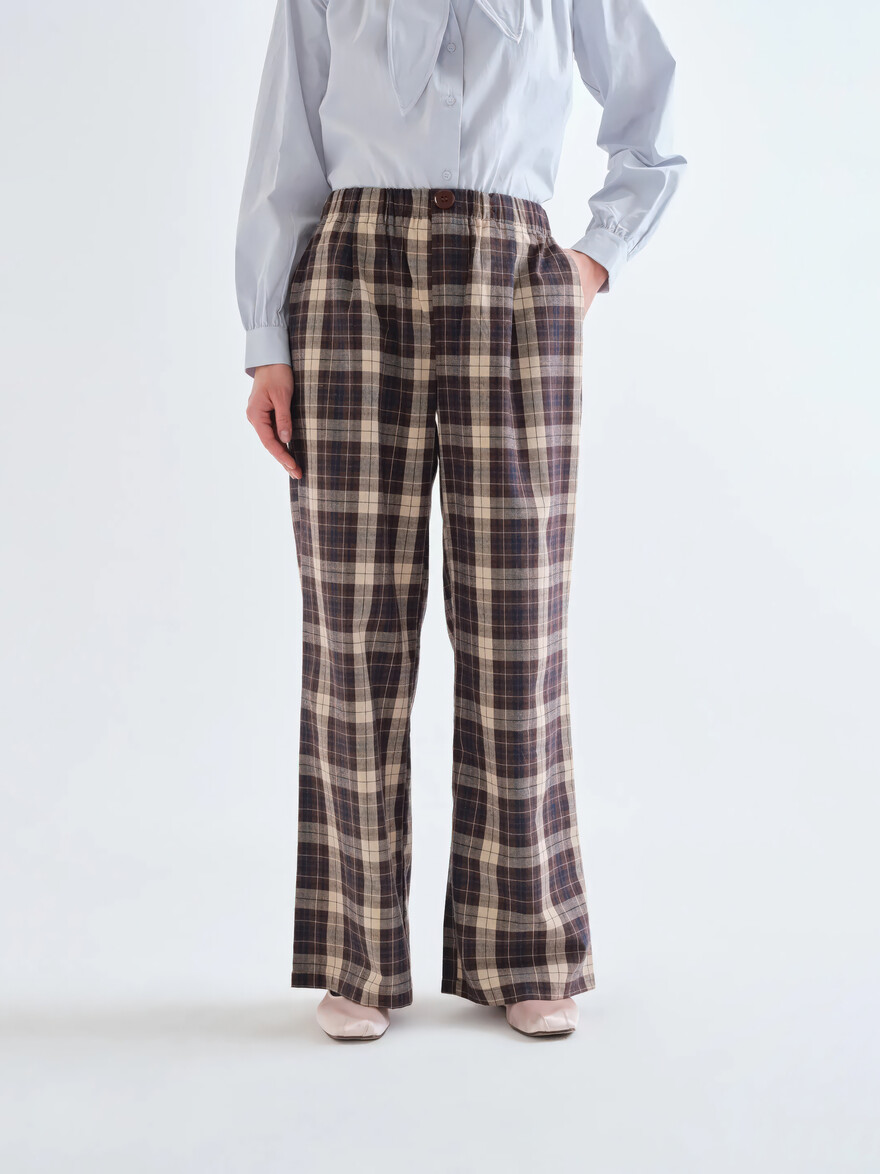 Picture Frame Plaid Pantalon