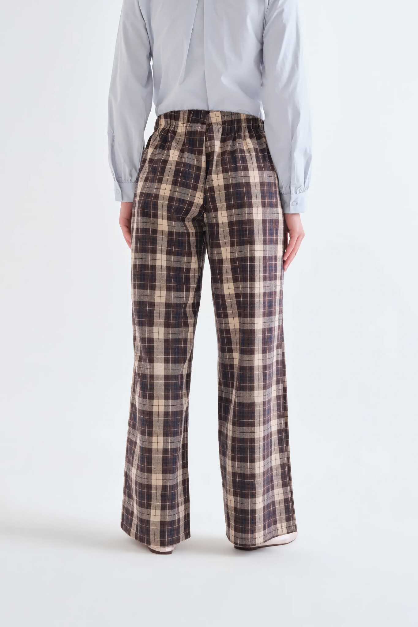 Picture Frame Plaid Pantalon-4