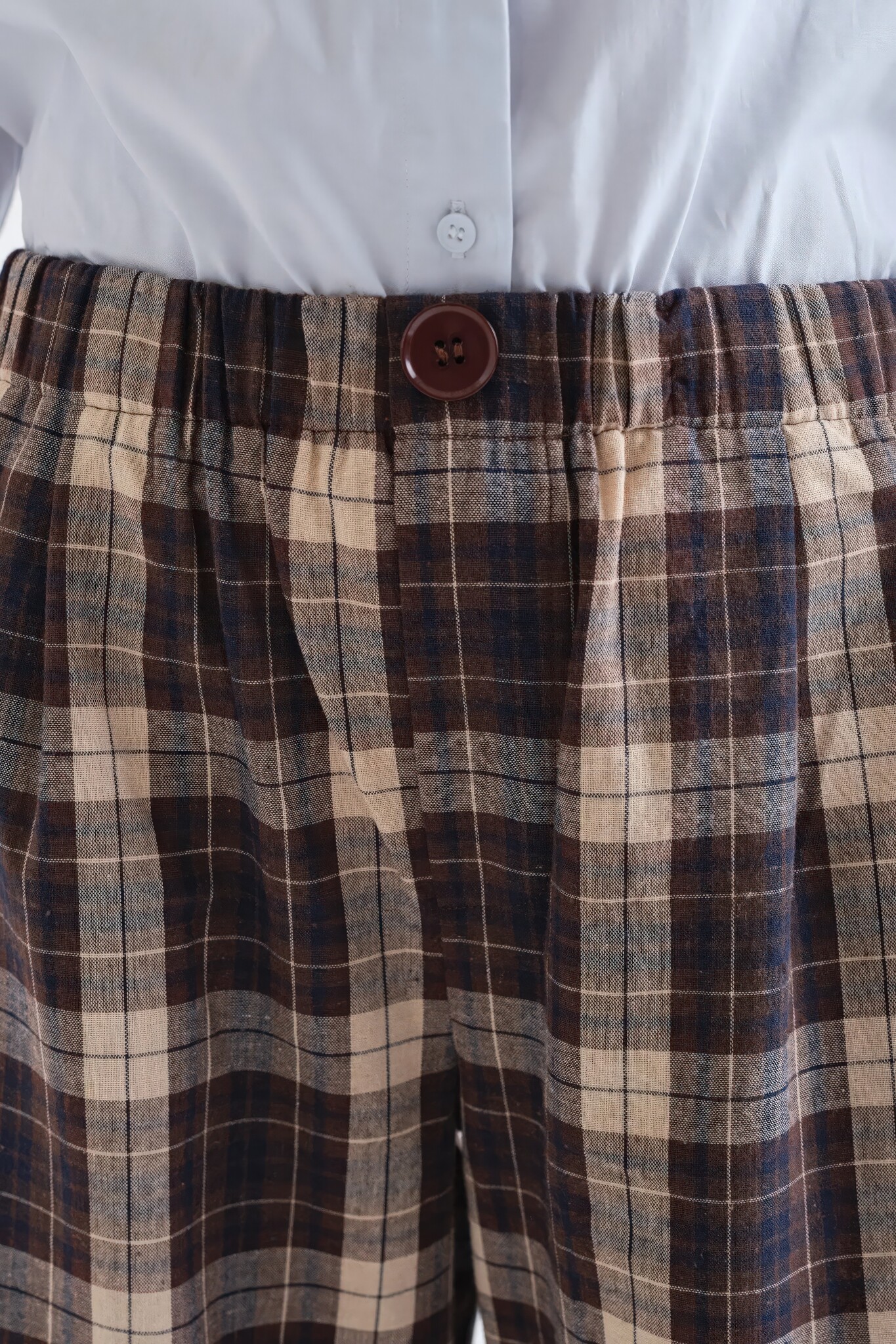 Picture Frame Plaid Pantalon-5