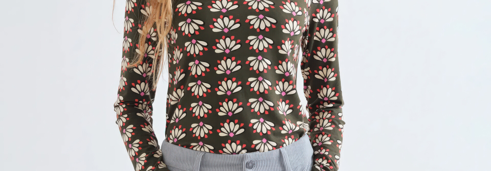 Deco Geometry Longsleeve Top