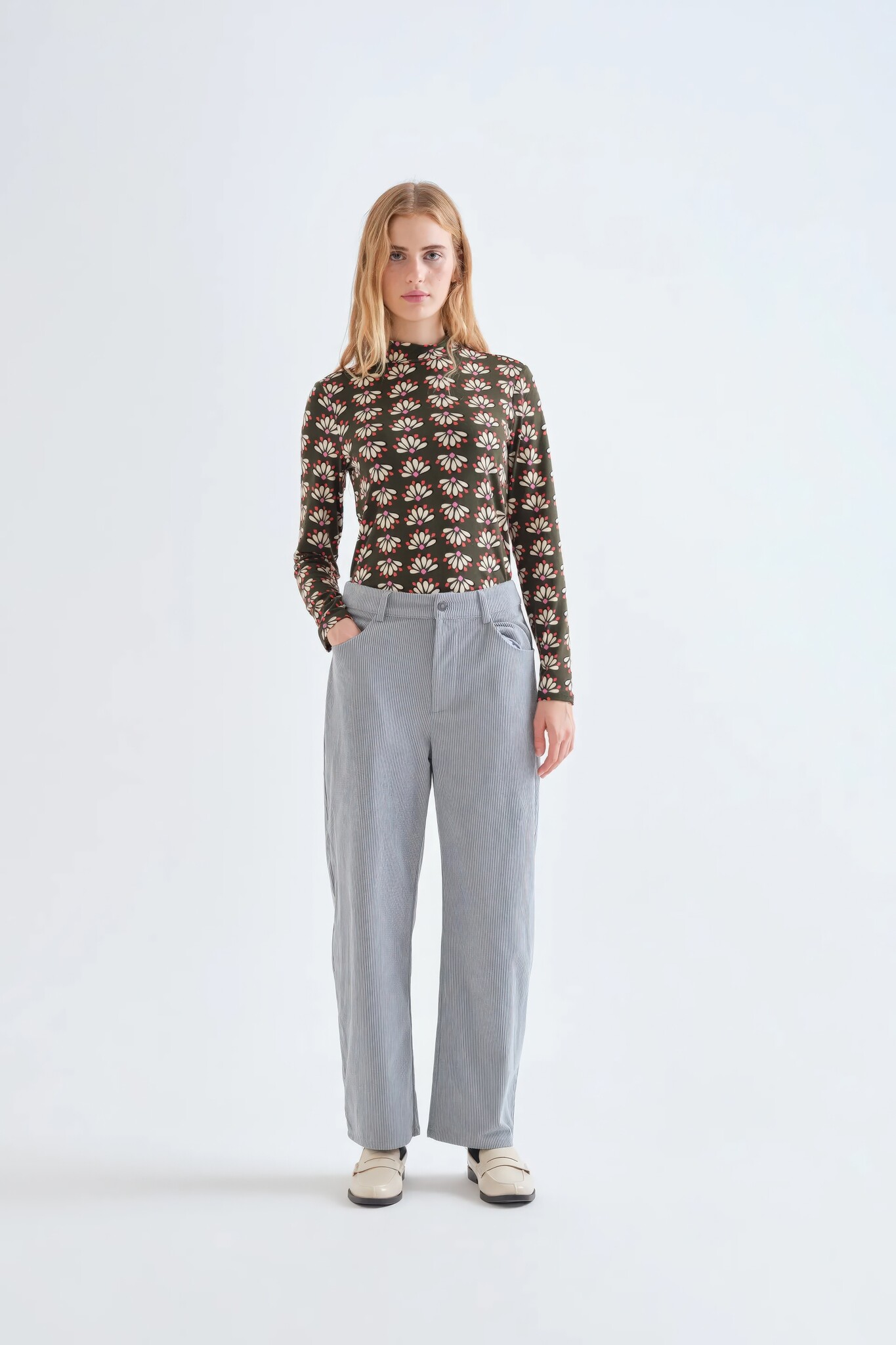 Deco Geometry Longsleeve Top-4