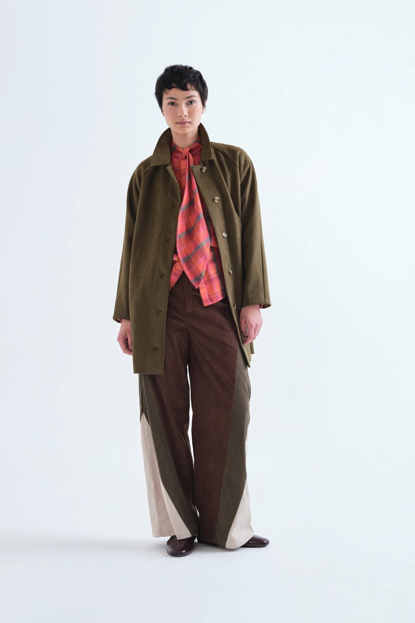 Thulian Plaid Bow Blouse-4