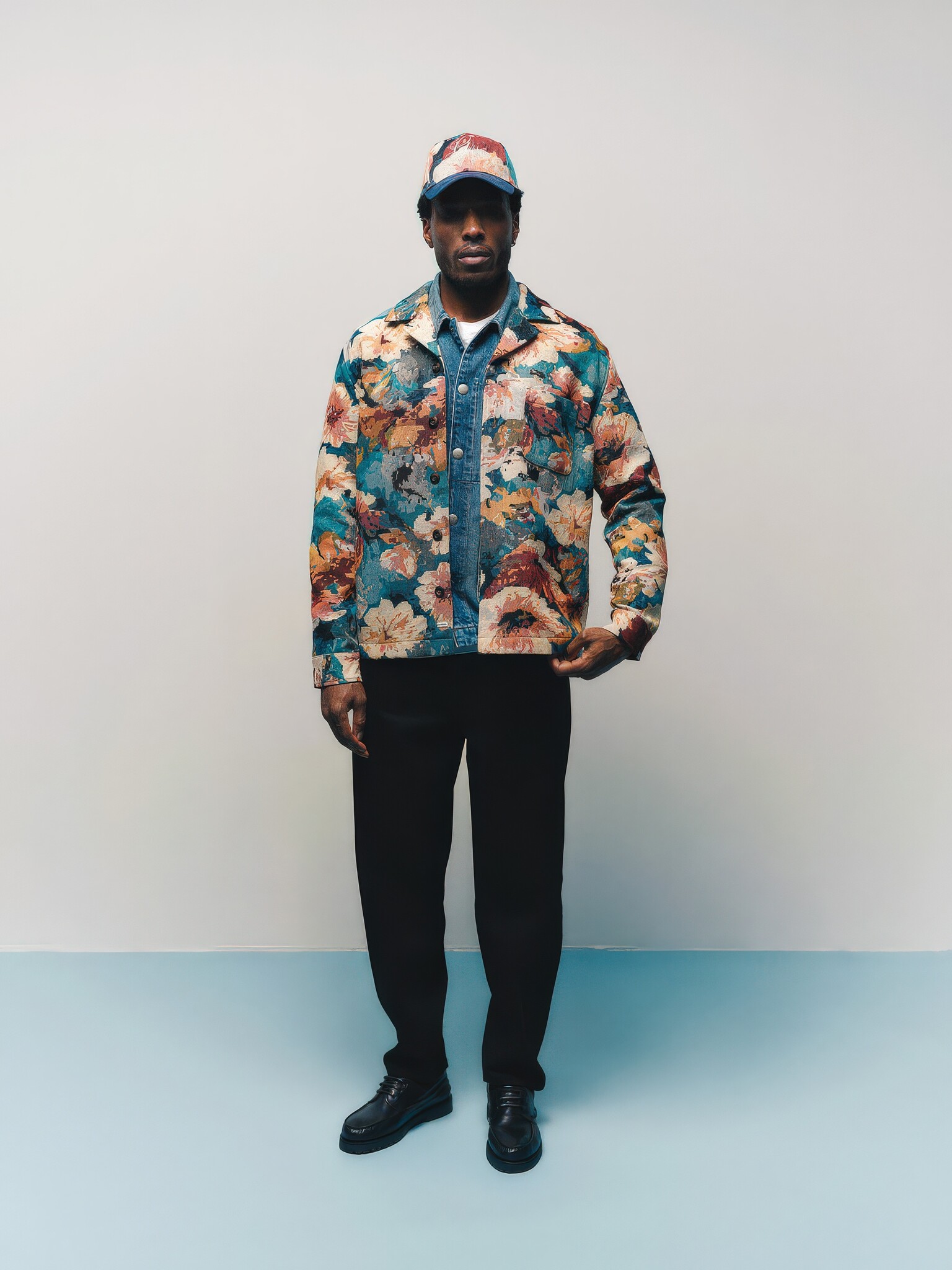 ♣ Gabsimone Fiore Impressionism Overshirt-3