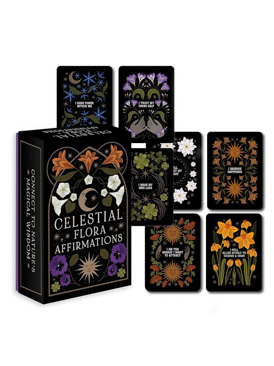 Celestial Flora Affirmation Deck