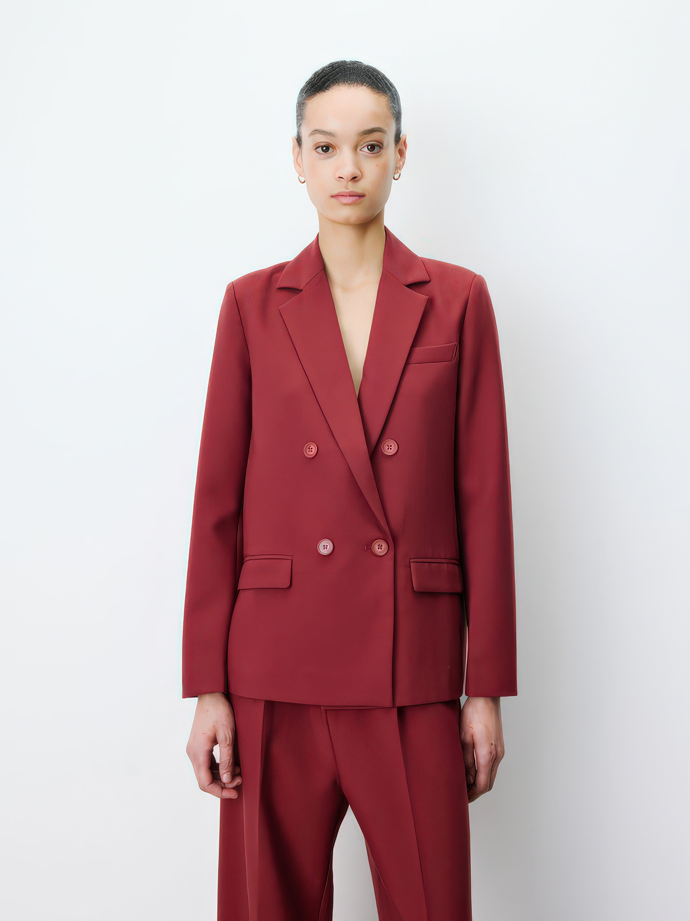 Noix Terracotta Straight Blazer-1